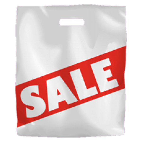 Printed Low Density Plastic Fashion Bag - SALE Large