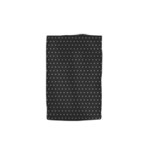Printed Low Density Plastic Fashion Bag - Black and Silver Dots Extra Small