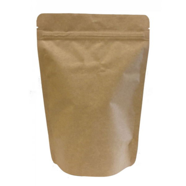 Stand Up Pouch - Resealable - Kraft Paper 250g With Valve
