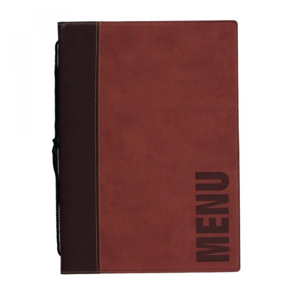 Securit Contemporary Menu Holder A4 Red - Image 2