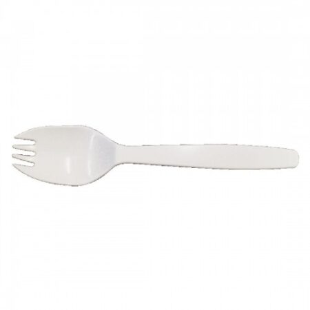 White Plastic Spork
