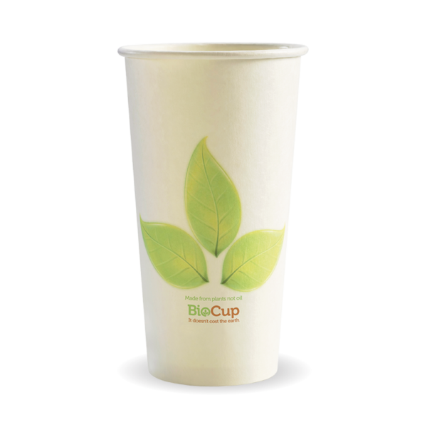 595ml / 20oz (90mm) Leaf Single Wall BioCup