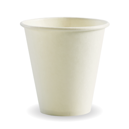 280ml / 8oz (90mm) White Single Wall BioCup