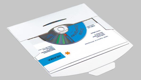 CD-Postpack Mailing Envelope with Insert Tab Closure White 220x124mm Cardboard 25 pcs