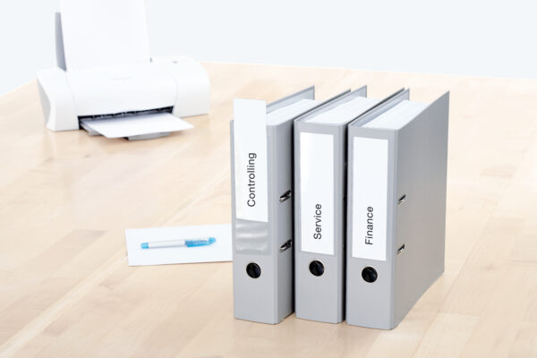 Spine Insert Labels A4, 190 x 54mm, White, made of Cardboard, Non-Adhesive - Image 4