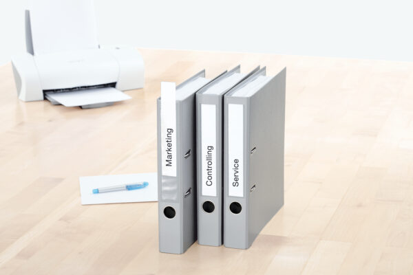 Spine Insert Labels A4, 190 x 30mm, White, made of Cardboard, Non-Adhesive - Image 4