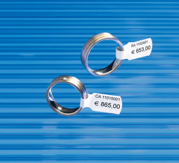 Jewellery Labels A4, 49 x 10mm, White, Opaque, with Strong Adhesion - Image 4