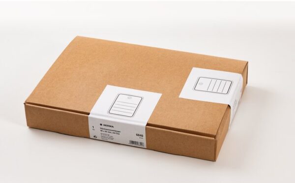 Merchandise tags 48x65 mm with eyelet 1000 pcs.
