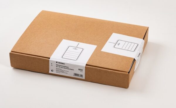 Merchandise tags 48x65 mm with eyelet / string / barb 1000 pcs.
