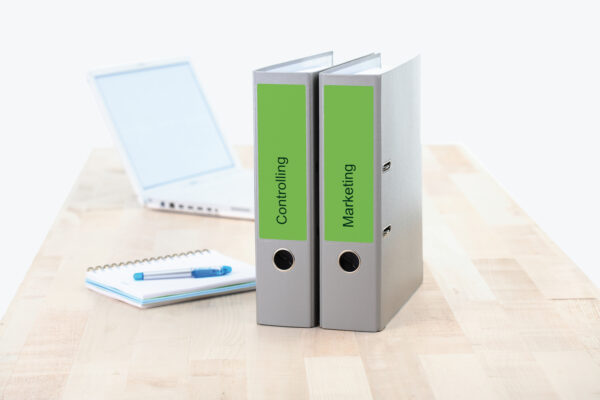 File Labels A4, 192 x 61mm, Green, Opaque, for Wide Files (Short) - Image 4