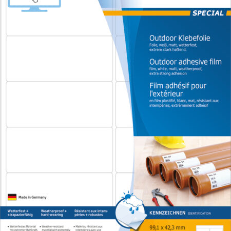 Weatherproof Outdoor Film Labels