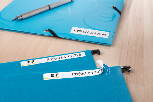 Removable Inscription Strips A4, 63.5 x 16.9mm, White, Movables Technology - Image 4
