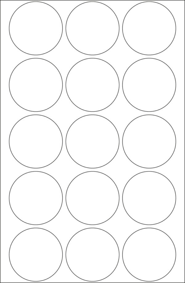 Seal Labels 32mm Round Transparent Extra Strong Adhesion Film Matt 240 pcs - Image 2