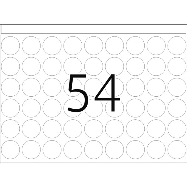 Offset Printing Labels, DP1, 16mm, White, Permanent Adhesion - Image 3