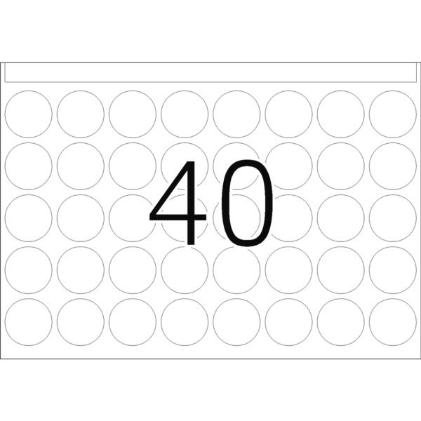 Offset Printing Labels, DP1, 19mm, Yellow, Permanent Adhesion - Image 3