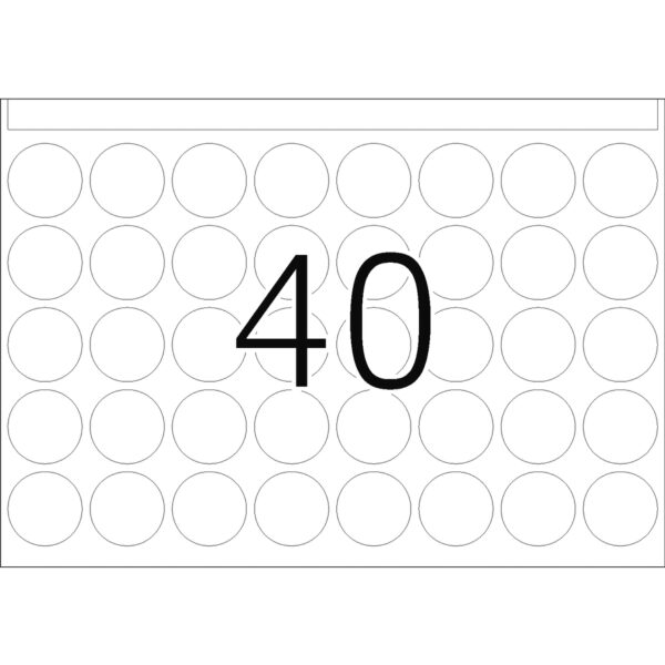 Offset Printing Labels, DP1, 19mm, Green, Permanent Adhesion - Image 3