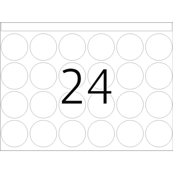 Offset Printing Labels, DP1, 25mm, White, Permanent Adhesion - Image 3