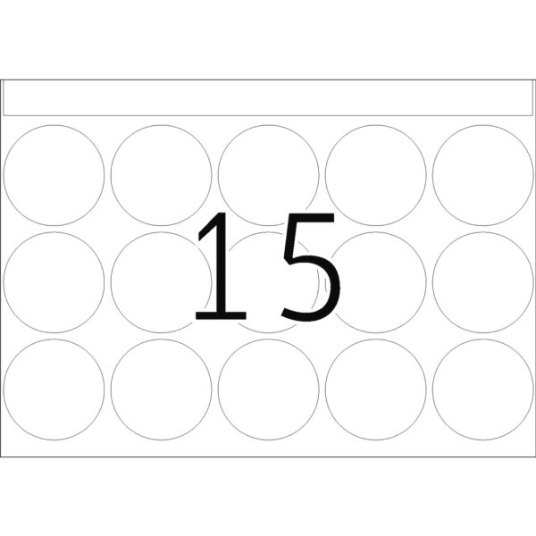 Offset Printing Labels, DP1, 32mm, White, Permanent Adhesion - Image 3