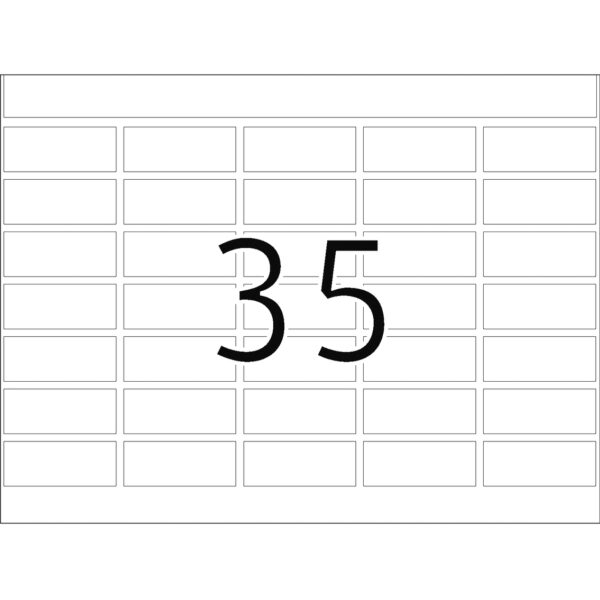 Offset Printing Labels, DP1, 12 x 30mm, Red, Permanent Adhesion - Image 3