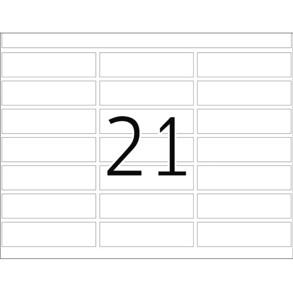 Offset Printing Labels, DP1, 13 x 50mm, White, Permanent Adhesion - Image 3
