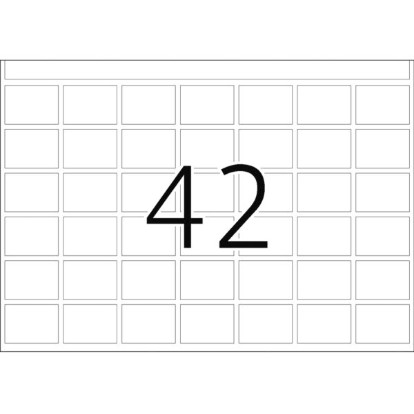 Offset Printing Labels, DP1, 16 x 22mm, White, Permanent Adhesion - Image 3