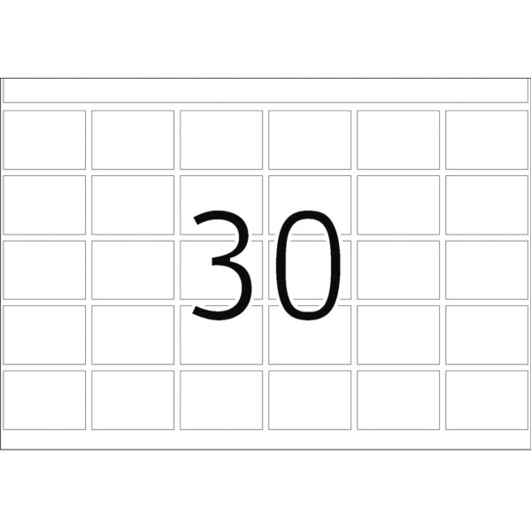 Offset Printing Labels, DP1, 19 x 27mm, White, Permanent Adhesion - Image 3