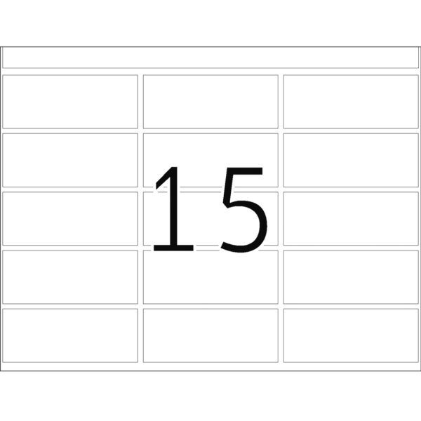 Offset Printing Labels, DP1, 20 x 50mm, White, Permanent Adhesion - Image 3