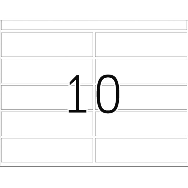 Offset Printing Labels, DP1, 20 x 75mm, White, Permanent Adhesion - Image 3