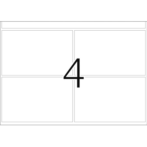 Offset Printing Labels, DP1, 52 x 82mm, Red, Permanent Adhesion - Image 2