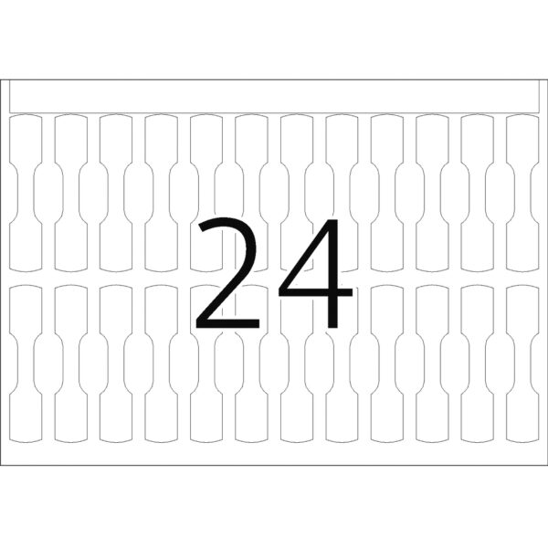 Offset Printing Labels, DP1, 10 x 49mm, Jewellery Label White, Permanent Adhesion - Image 3