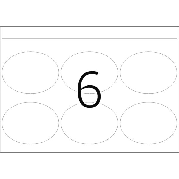 Offset Printing Labels, DP1, 40 x 54mm, White, Paper Glossy - Image 2