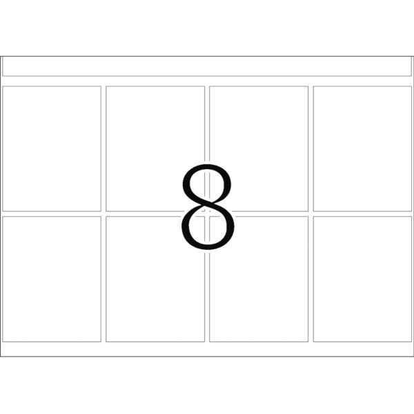 Offset Printing Labels, DP1, 39 x 50mm, White, Permanent Adhesion - Image 2