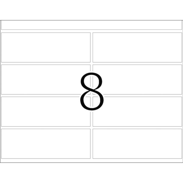 Offset Printing Labels, DP1, 25 x 75mm, White, Permanent Adhesion - Image 2