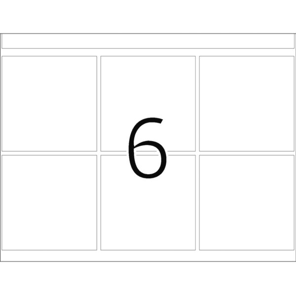 Offset Printing Labels, DP1, 50 x 50mm, White, Permanent Adhesion - Image 2