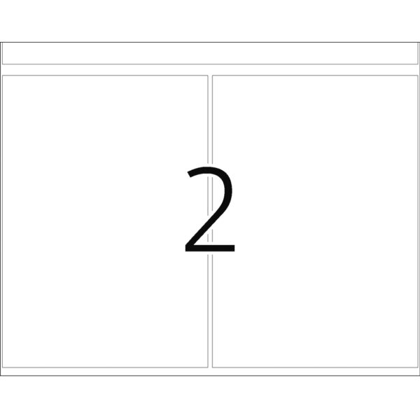 Offset Printing Labels, DP1, 74 x 105mm, White, Permanent Adhesion - Image 2