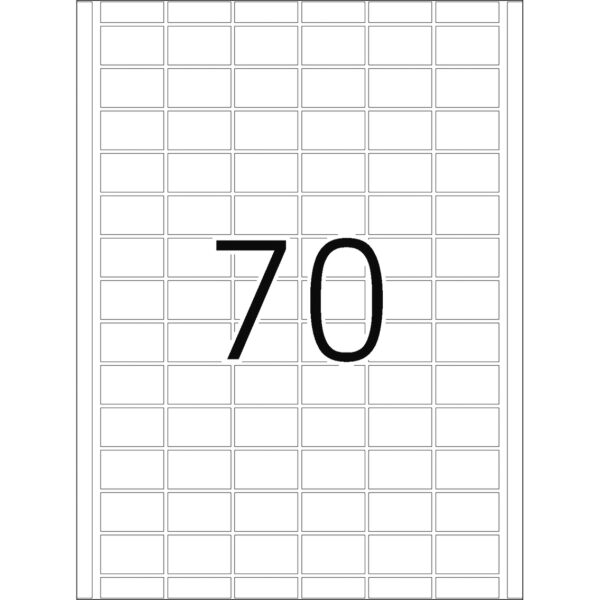 Offset Printing Labels, DP4 21 x 34mm, White, Permanent Adhesion - Image 2