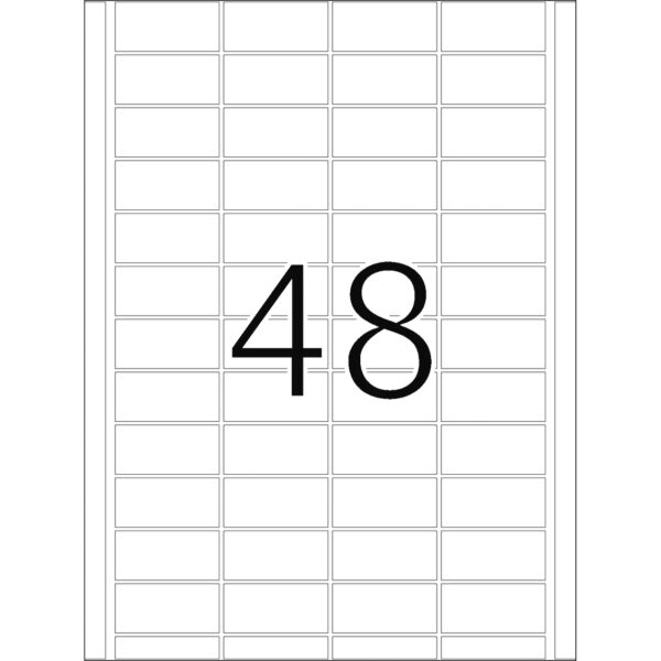 Offset Printing Labels, DP4 24 x 51mm, White, Permanent Adhesion - Image 2