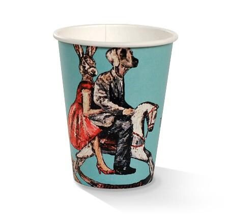 12 OZ PLA Coated SW Cup/Art Print 90mm 1000pc/ctn