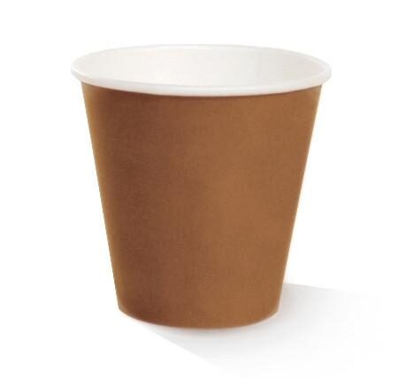 *8 OZ PLA Coated SW Cup/Brown Print 90mm 1000pc/ctn