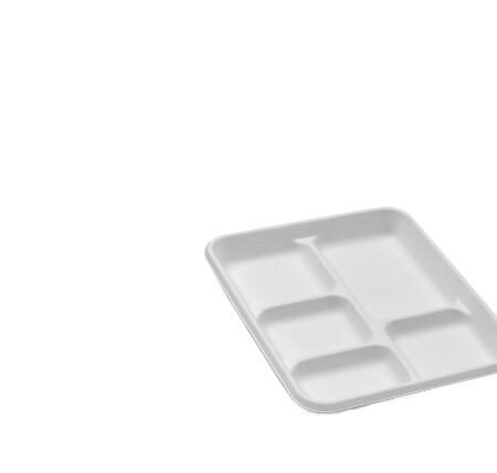 Sugarcane Platter/5 Compartments 500pc/ctn