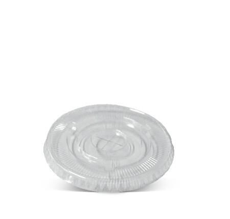PET Flat lid 90mm with X slot 1000pc/ctn
