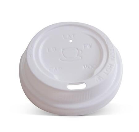 Plastic Lid- *8/12/16 oz Hot&Cold /White 90mm 1000pc/ctn