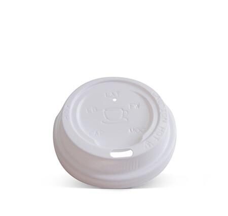 Plastic Lid- 4 oz Hot&Cold /White 1000pc/ctn