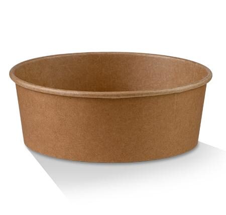 PLA Coated Kraft Salad Bowl 25oz 300pc/ctn