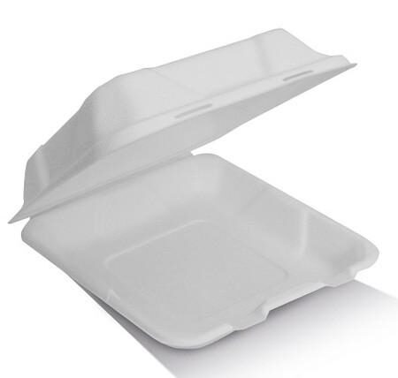 Clamshell Sugarcane 9" 200pc/ctn