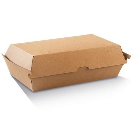 Snack Box-Large/Brown Corrugated Plain/Brown 200pc/ctn