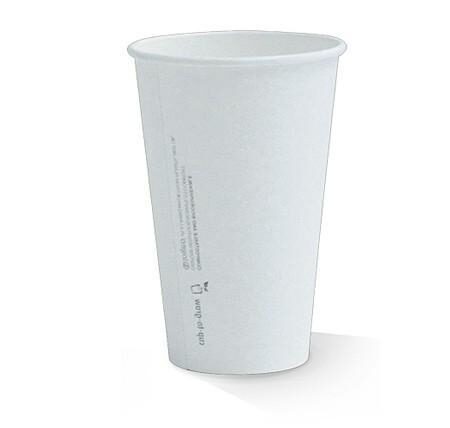 16 OZ PLA Coated SW Cup/Plain white 1000pc/ctn