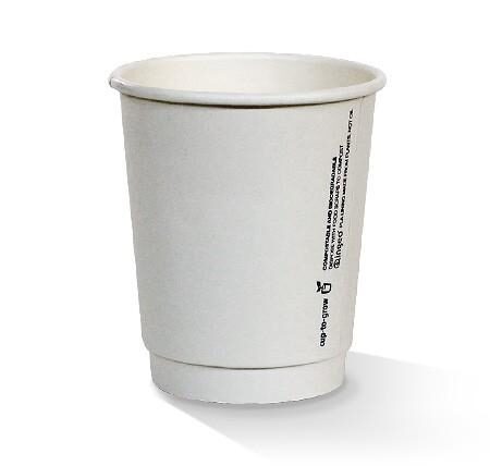 8 OZ PLA Coated DW Cup/Plain Standard 500pc/ctn