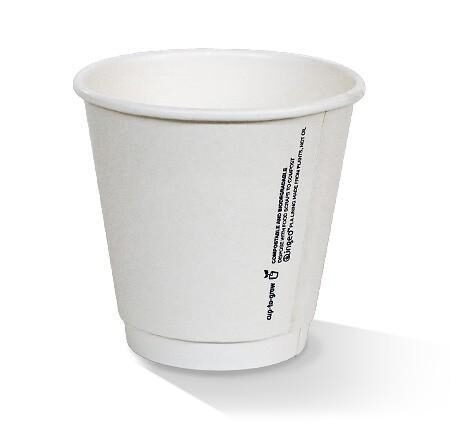 *8 OZ PLA Coated DW Cup/Plain 90mm 500pc/ctn