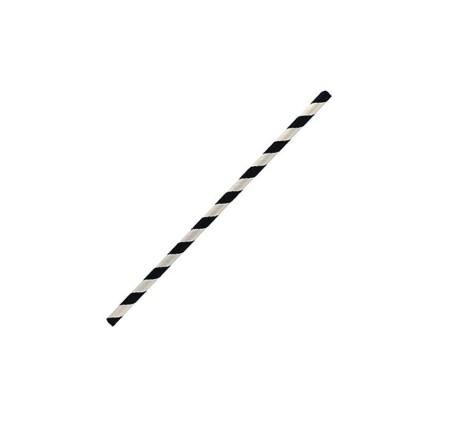 paper straw cocktail-Black Strip 2500pc/ctn